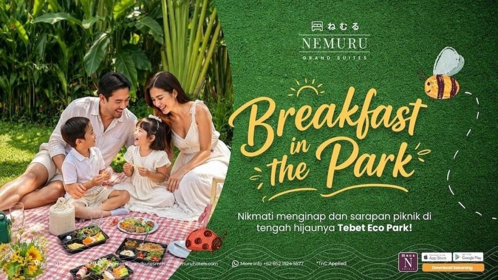 Nemuru Grand Suites MT Haryono Tawarkan Paket Breakfast in the Park
