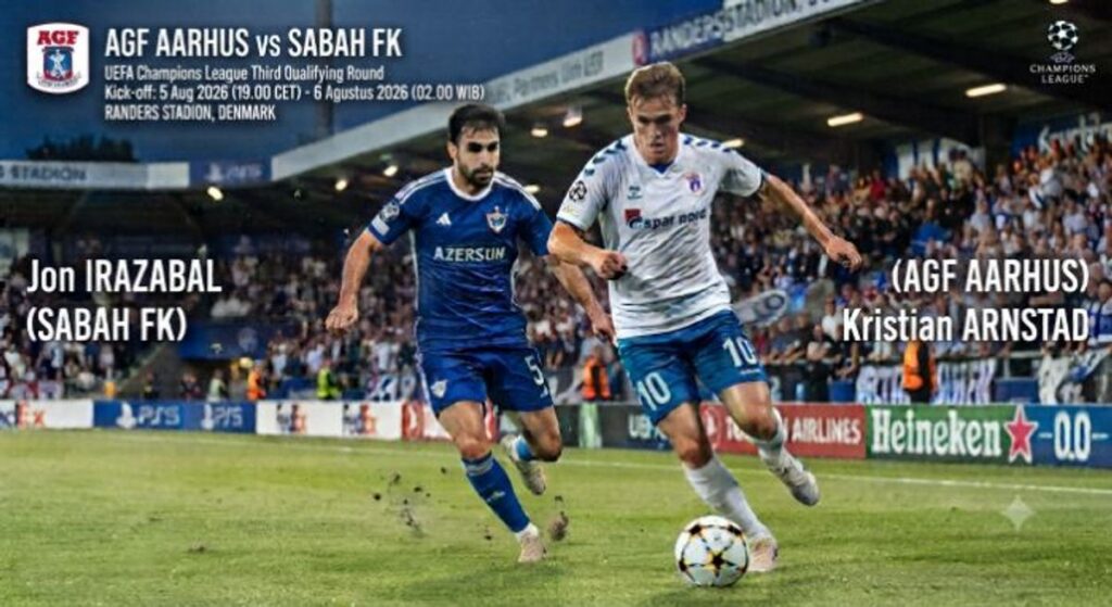 AGF Aarhus Hadapi Sabah di Leg Pertama Kualifikasi Liga Champions