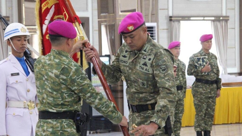 Danpasmar 1 Pimpin Sertijab dan Pengukuhan Enam Pejabat Strategis
