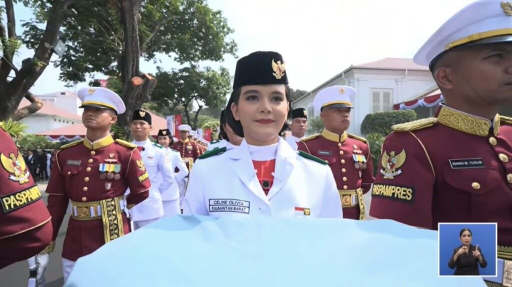 Celina Olivia Ceritakan Perjalanan Menjadi Pembawa Baki Upacara HUT Ke-81 RI