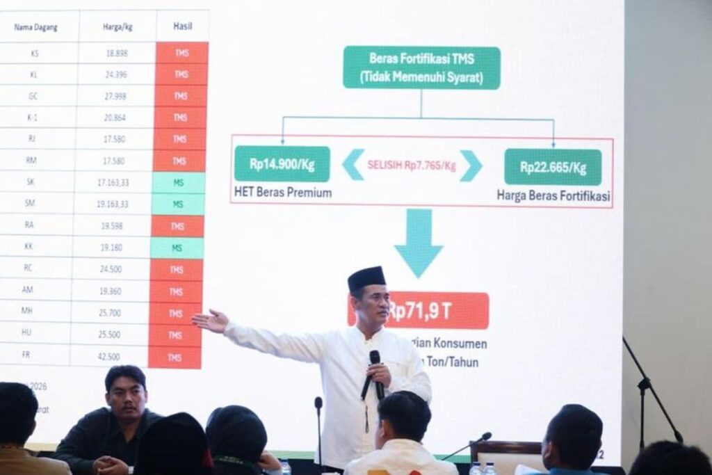 Mentan Amran Ajak Pemuda Berantas Mafia Beras Fortifikasi di Jakarta