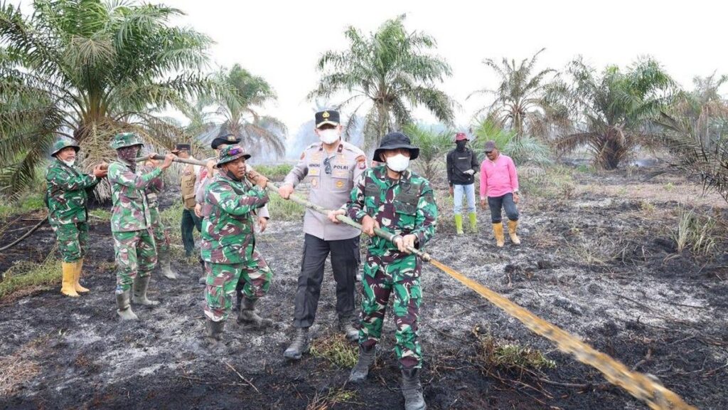 Tim Gabungan Padamkan Karhutla Enam Hektare di Rokan Hilir