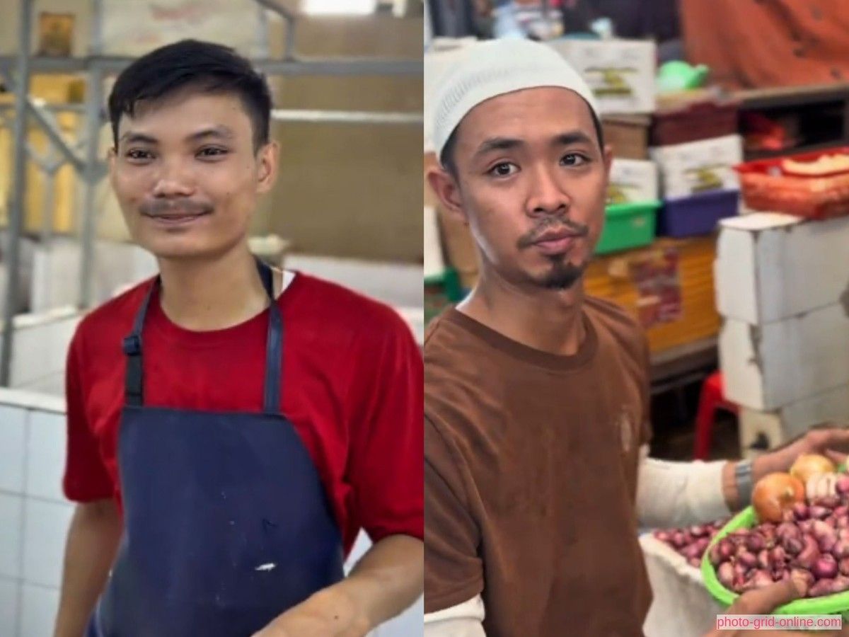 Empat Penjual Paras Tampan di Pasar Tradisional Curi Perhatian Netizen