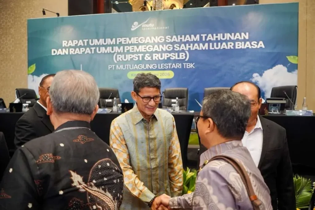 Mutuagung Lestari Usulkan Sandiaga Uno Jadi Presiden Komisaris