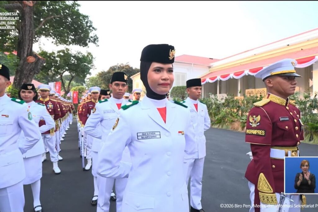 Ismi Ulfaidah Jadi Cadangan Pembawa Baki Paskibraka Penurunan Bendera