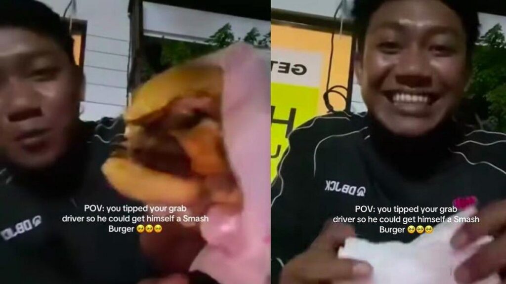 Sopir Ojol di Bali Viral Usai Mencicipi Smash Burger Impian