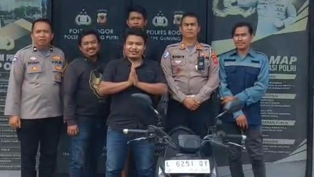 Polsek Gunung Putri Amankan Motor Curian dari Bekasi di Cicadas