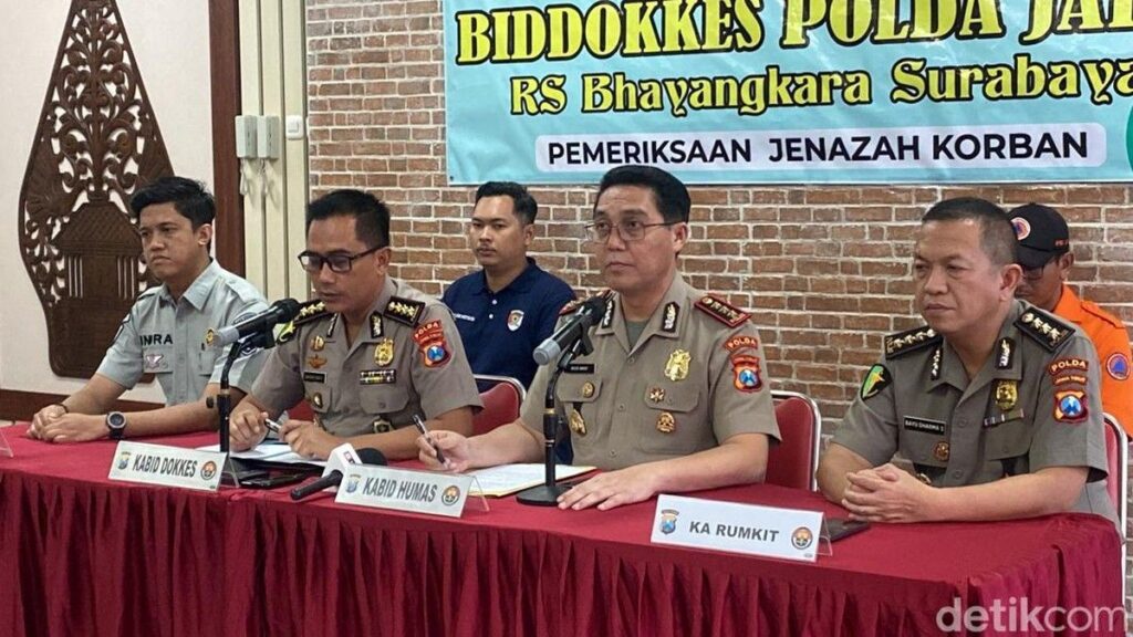 Polda Jatim Identifikasi Lima Jenazah Korban KM Mutiara Sentosa 2