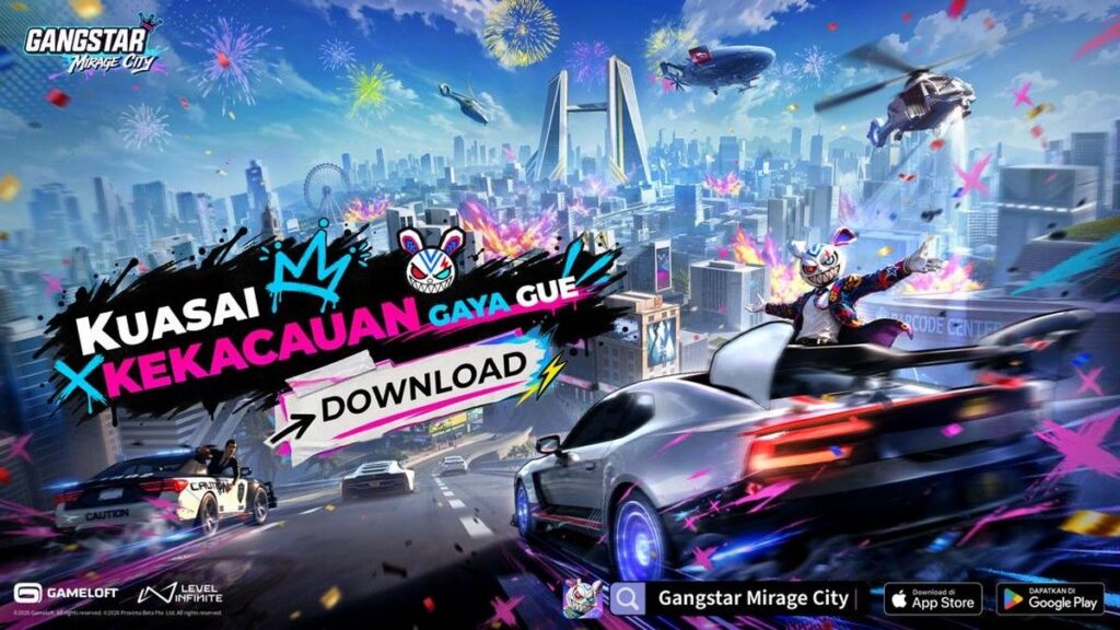 Level Infinite dan Gameloft Rilis Game Gangstar Mirage City di Indonesia