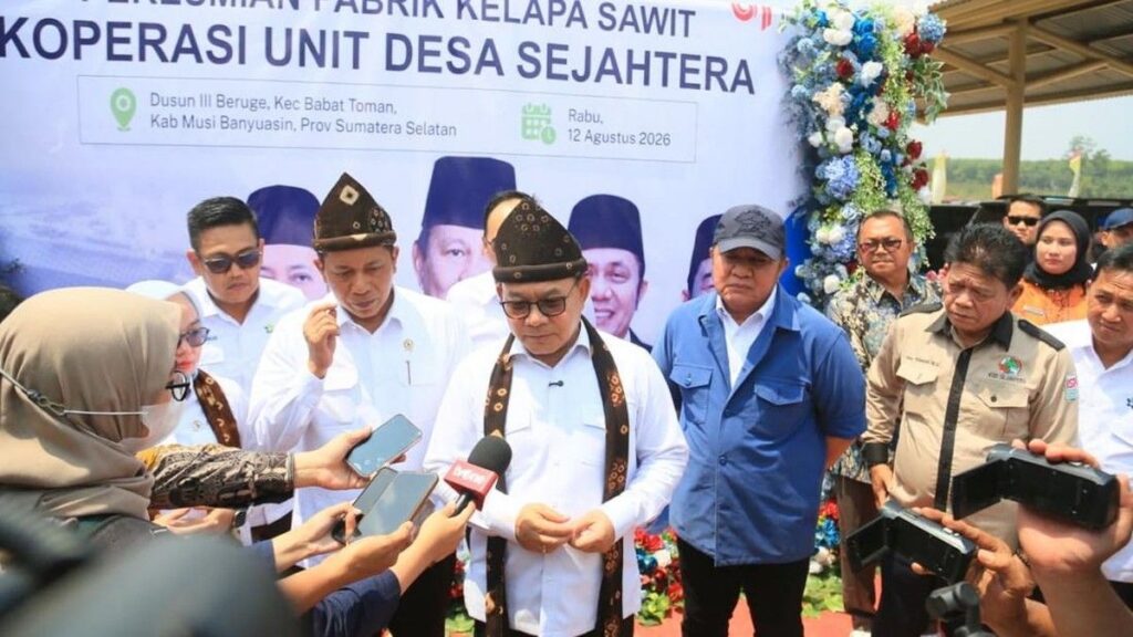 KUD Sejahtera Resmi Operasikan Pabrik CPO di Musi Banyuasin