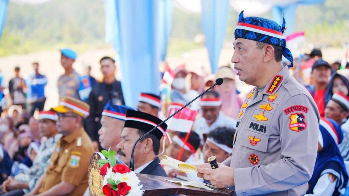 Kapolri Resmikan Pembangunan 895 Jembatan Merah Putih Presisi