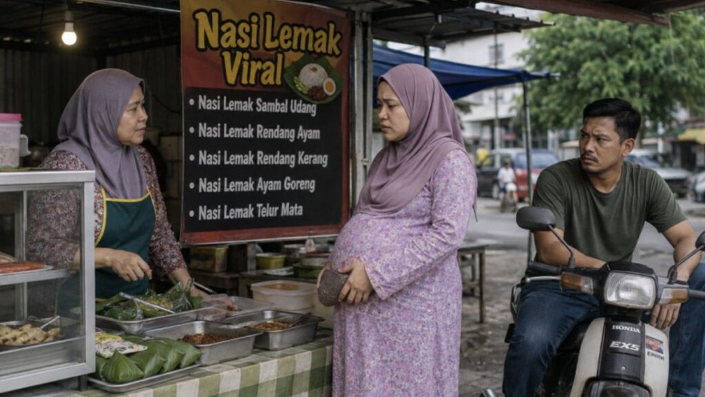 Ibu Hamil Dimarahi Suami Saat Beli Nasi Lemak