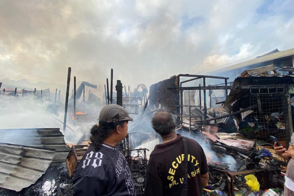 Kebakaran Hanguskan 230 Kios di Pasar Sepinggan Balikpapan
