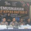 Polres Tangsel Musnahkan 46 Juta Butir Obat Keras Ilegal