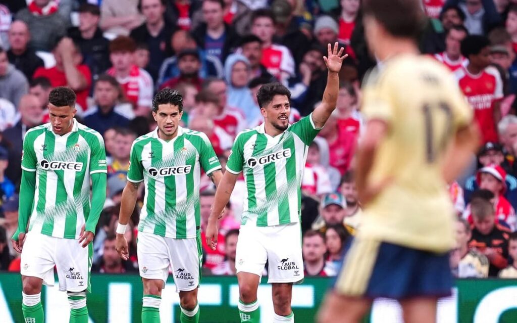 Arsenal Takluk 1-3 dari Real Betis akibat Rapuhnya Pertahanan