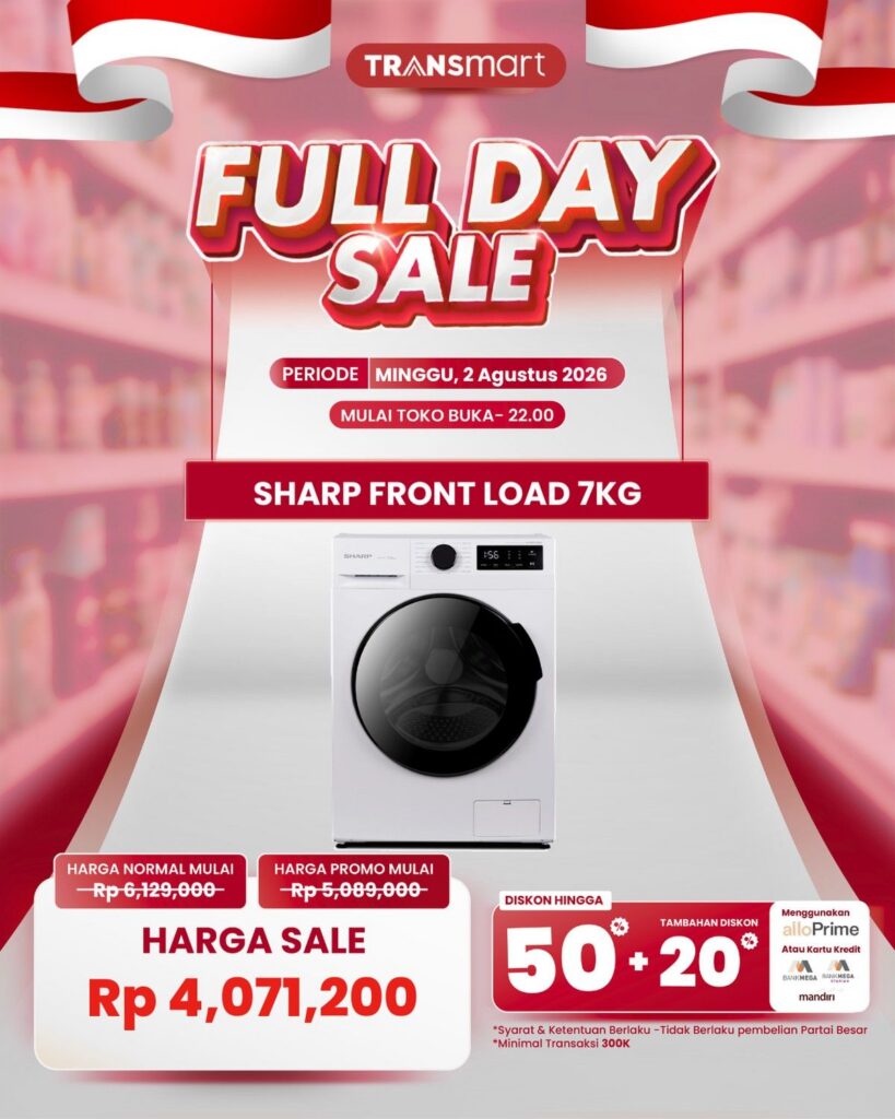 Transmart menggelar Transmart Full Day Sale 2 Agustus 2026