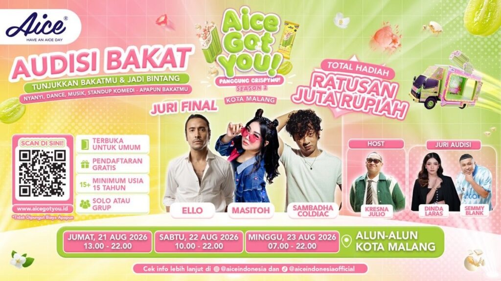AICE GOT YOU! Season 2 Buka Kesempatan Tampil dan Menangkan Hadiah di Malang