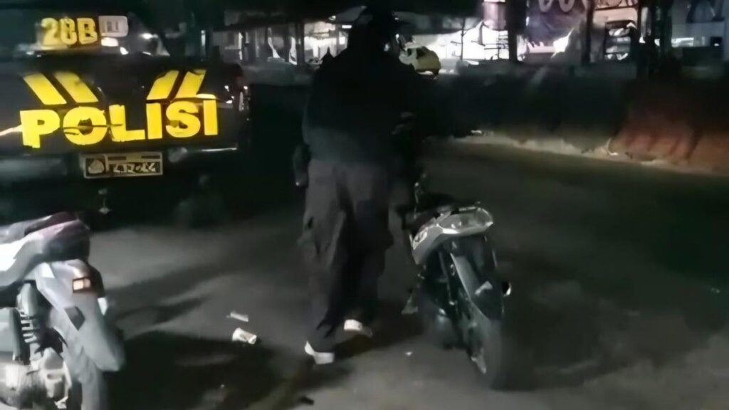 Polisi Pembubaran Balap Liar di Parung Bogor
