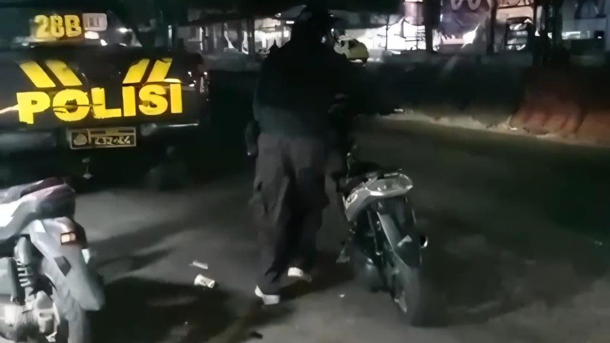 Polisi Pembubaran Balap Liar di Parung Bogor