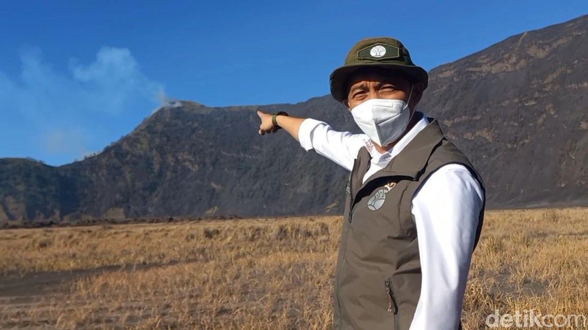 Menteri Kehutanan Tinjau Penanganan Kebakaran Hutan Gunung Bromo