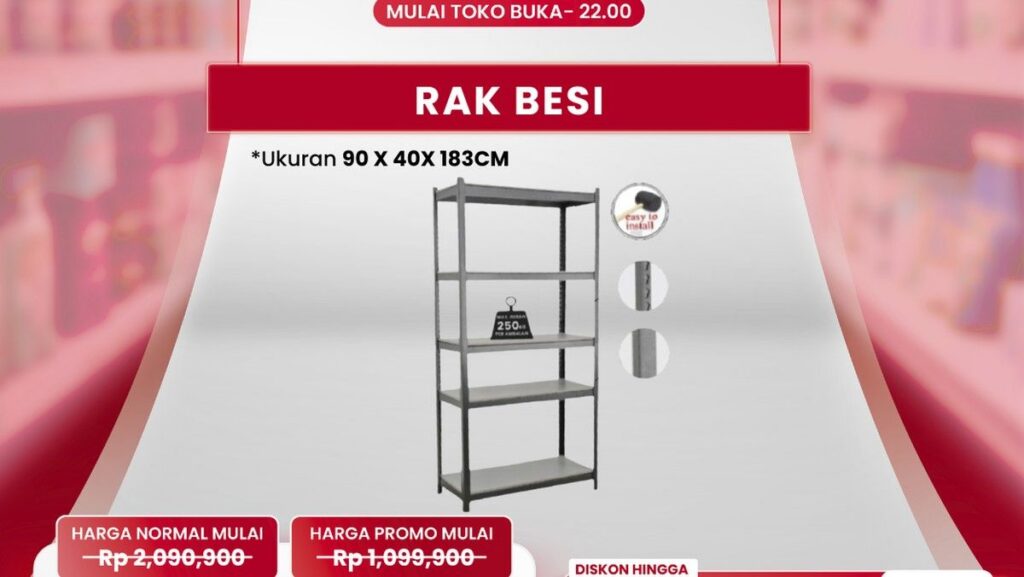 Transmart Buka Promo Full Day Sale Rak Besi Diskon Jutaan Rupiah