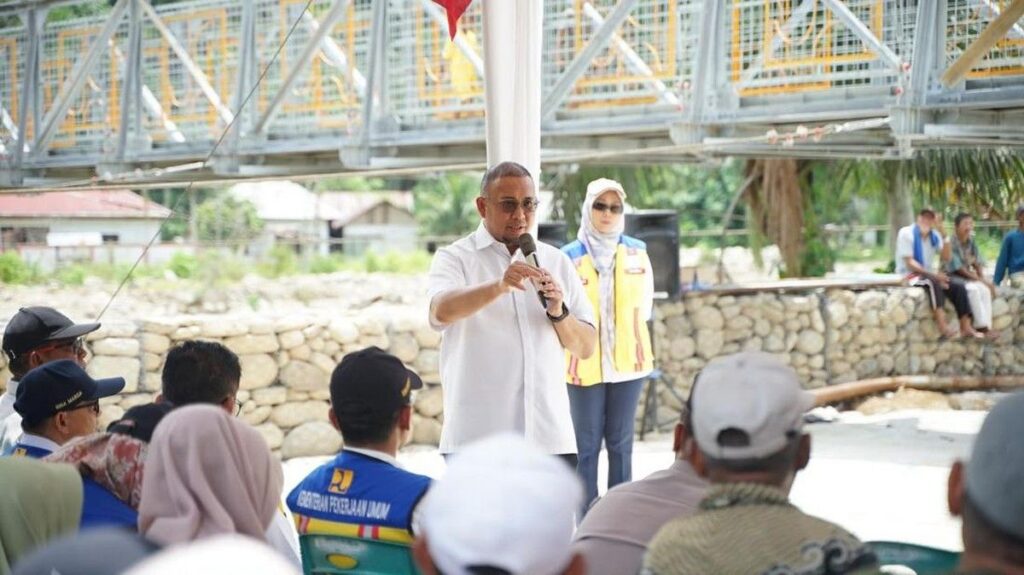 Jembatan Gantung Koto Rawang Pesisir Selatan Selesai Dibangun