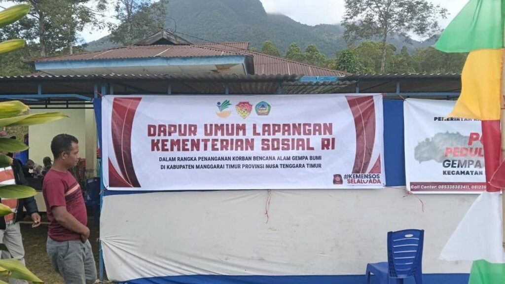 Kemensos Operasikan Tiga Dapur Umum Bantu Korban Gempa NTT