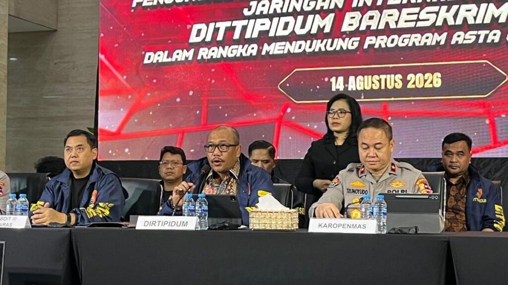 Bareskrim Polri Gulung Jaringan Perjudian Online di Tangerang