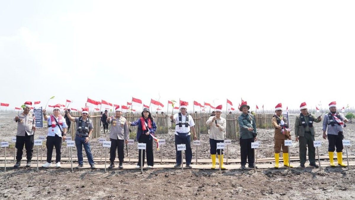 Polda Riau Restorasi Pesisir Indragiri Hilir Tanam Mangrove 500 Hektare