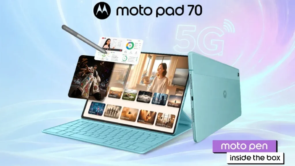 Motorola Luncurkan Moto Pad 70 Tablet 5G Tipis dengan Baterai Besar di India