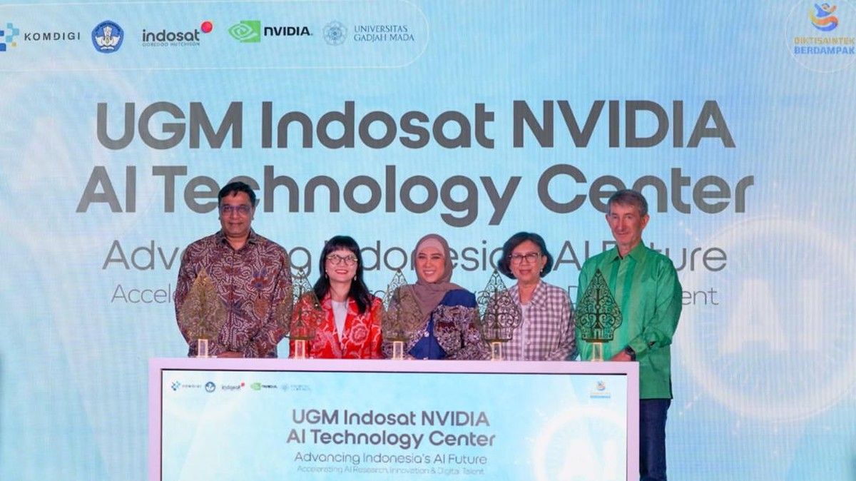 Kemkomdigi Bersama Indosat NVIDIA UGM Resmikan Pusat AI