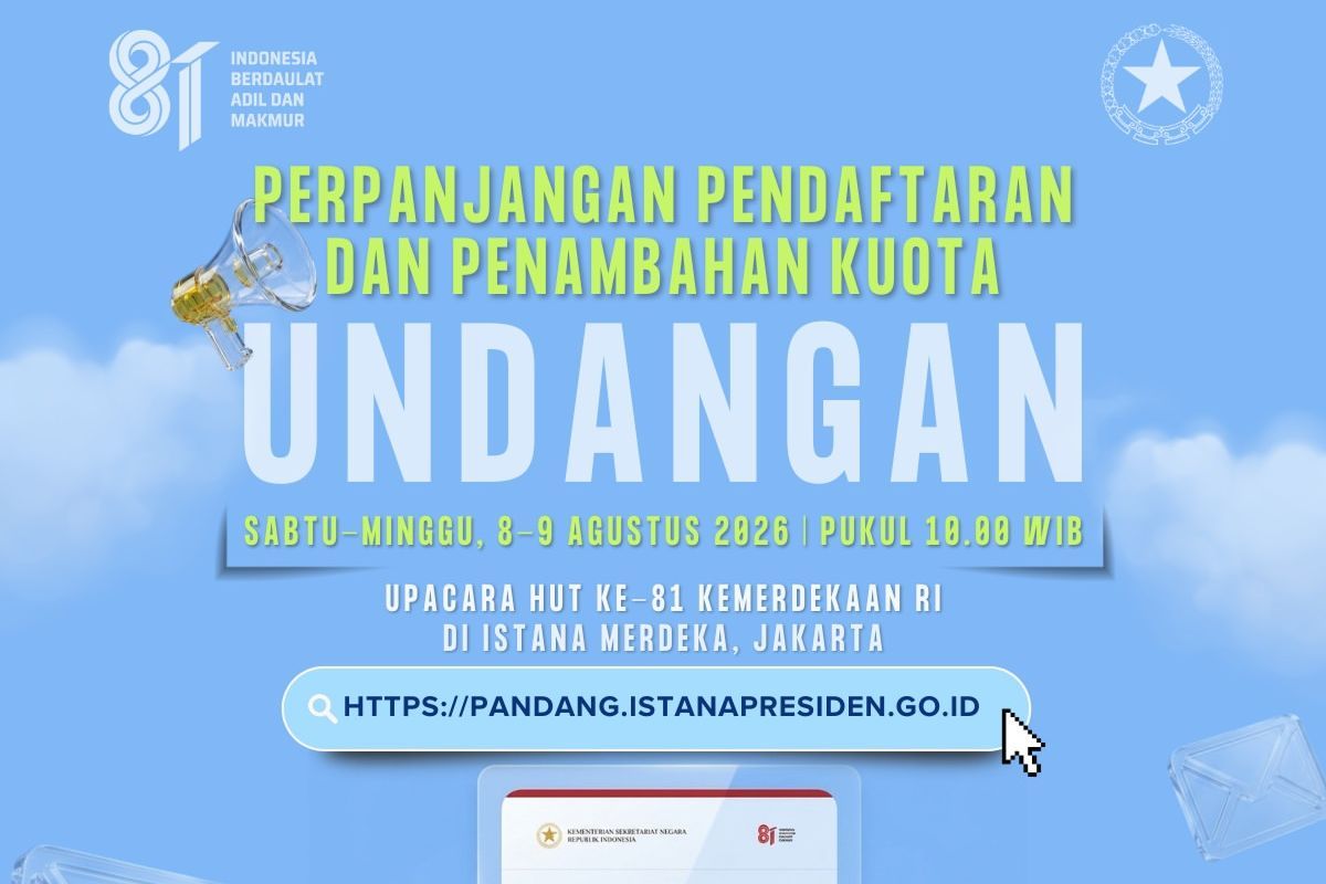Kemensetneg Perpanjang Pendaftaran Undangan Upacara HUT Ke 81 RI