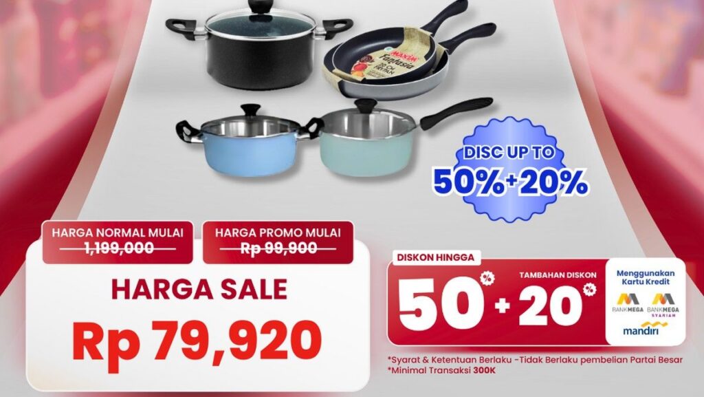 Transmart Gelar Full Day Sale dengan Diskon Alat Masak Hingga 50 Persen