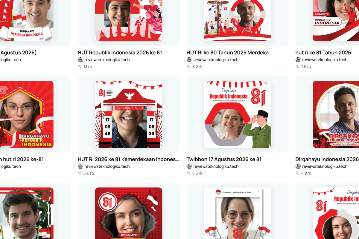 Masyarakat Sambut HUT ke-81 RI dengan Ucapan dan Twibbon Kemerdekaan
