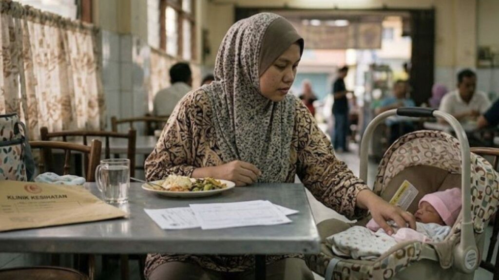 Ibu Bawa Bayi Baru Lahir ke Kafe Tuai Perhatian Netizen