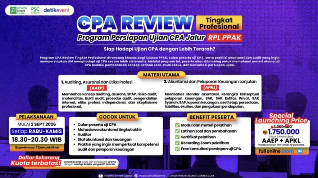 PSC dan EVL Buka CPA Review Tingkat Profesional untuk RPL PPAK
