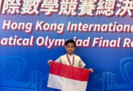 Siswa SD Indonesia Ragnar Azhar Menang Medali Emas HKIMO 2026 di Hong Kong