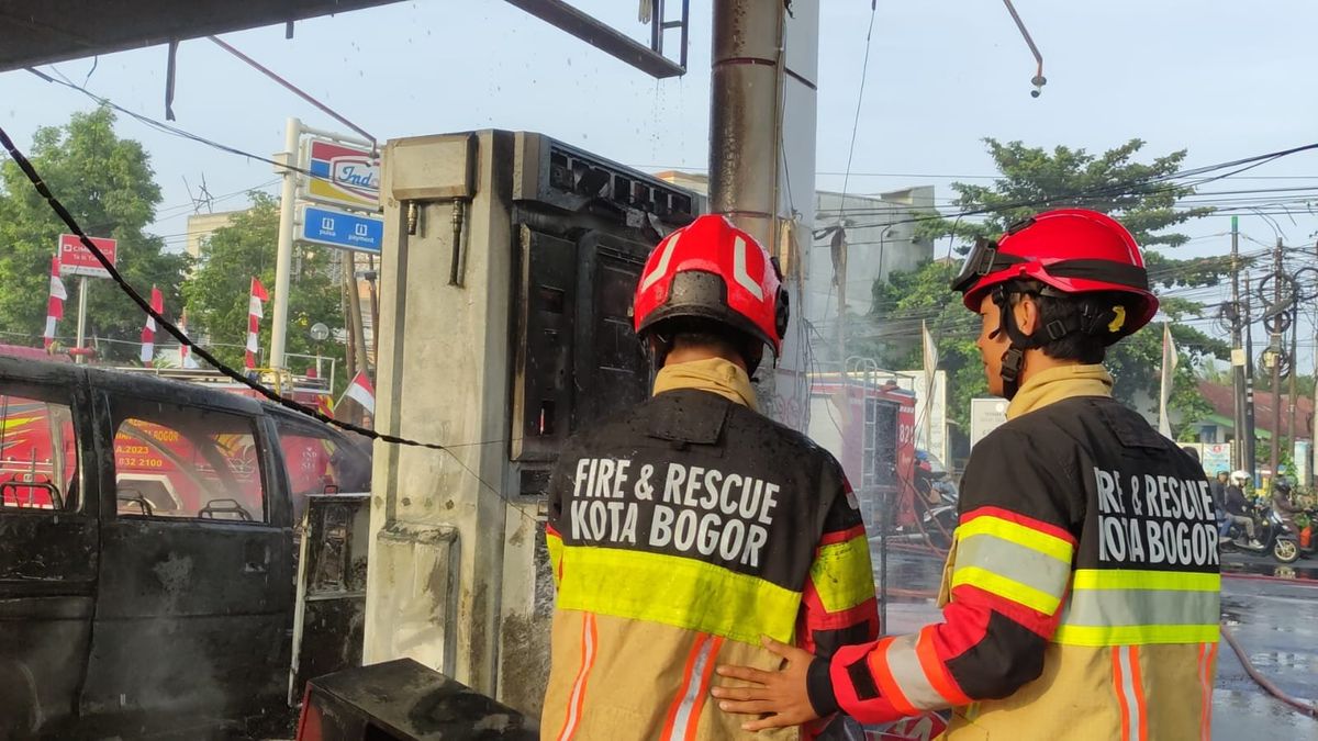 Mobil Terbakar Saat Isi BBM di SPBU Cilendek Kota Bogor, Sopir Luka Tangan
