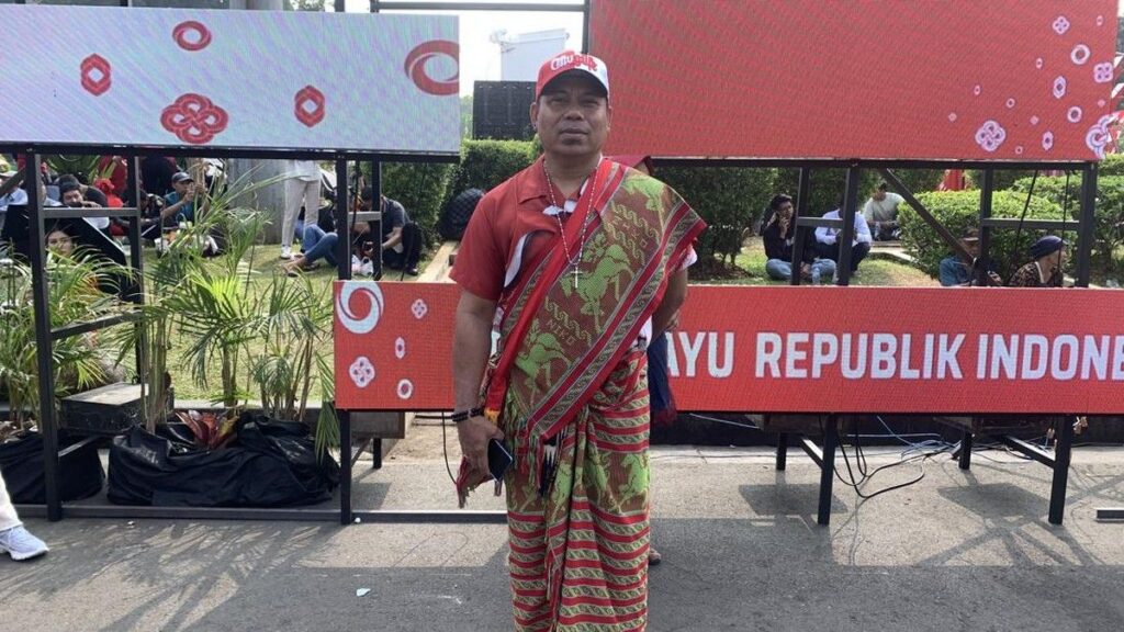 Nicholas Nahak Hadiri Peringatan HUT ke-81 RI di Depan Istana Merdeka
