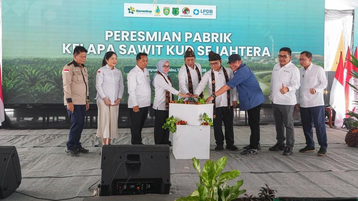 Menteri Koperasi Resmikan Pabrik Sawit KUD Sejahtera di Musi Banyuasin