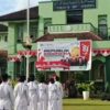 Satpam UINSU Panjat Tiang Bendera Saat Tali Putus di Upacara HUT RI