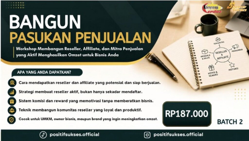 Lampung Cerdas Gelar Kelas Online Strategi Membangun Sistem Reseller