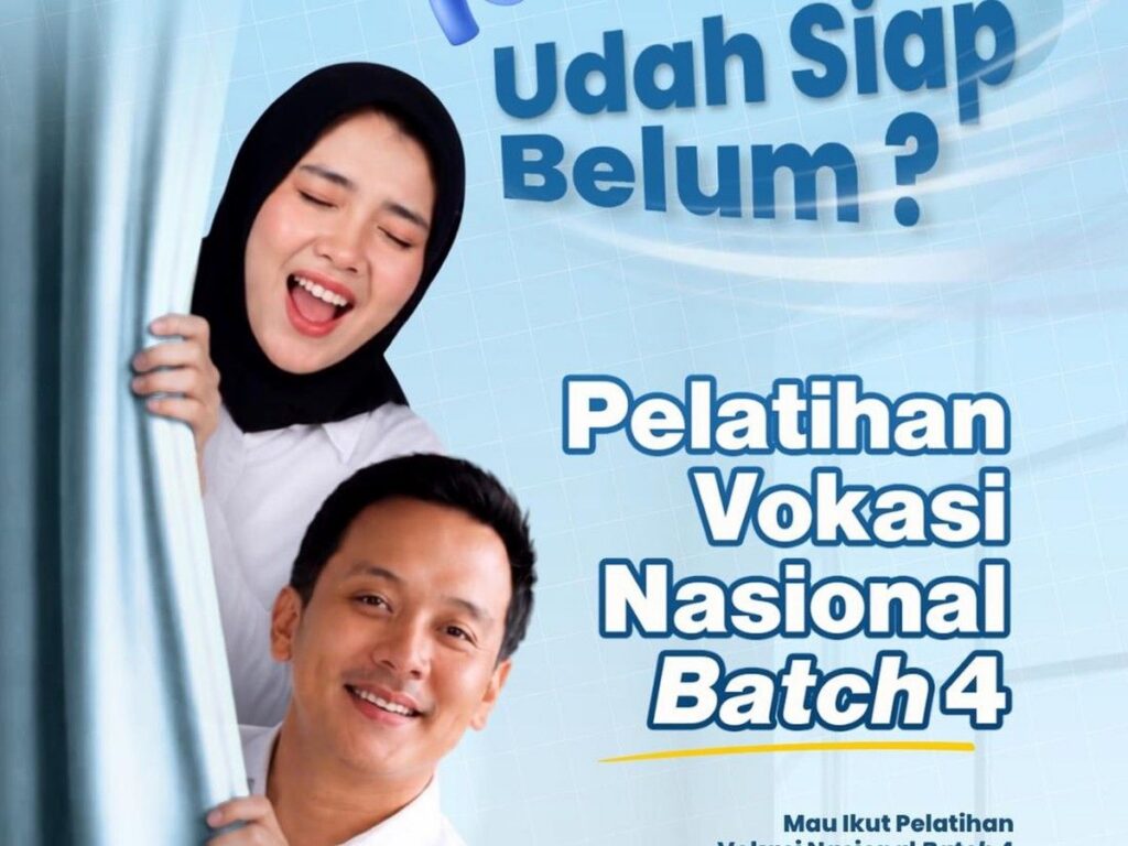 Kemnaker Buka Pelatihan Vokasi Nasional Gratis bagi Lulusan SMA dan SMK
