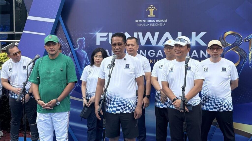 Kemenkum Gelar Fun Walk Awali Rangkaian Hari Pengayoman Ke-81