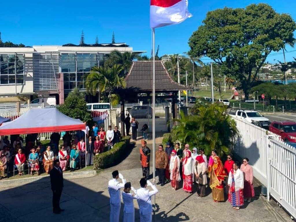 WNI di Kaledonia Baru Rela Cuti Ikuti Upacara HUT ke-81 RI