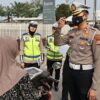 Satlantas Polresta Tangerang Edukasi Pengendara di Jalan Raya Serang