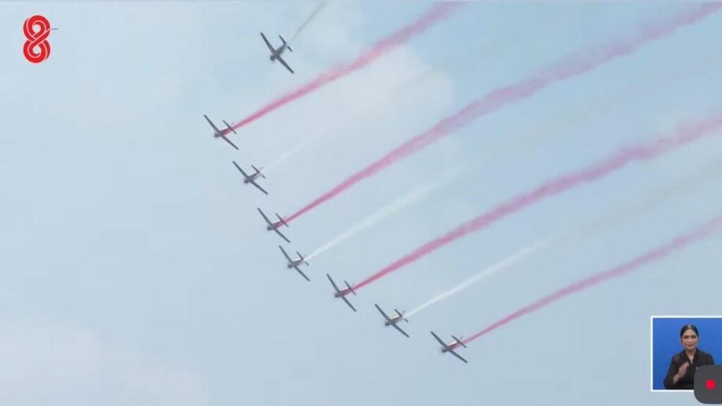 Flypass Pesawat Tempur dan Helikopter Meriahkan HUT ke-81 RI