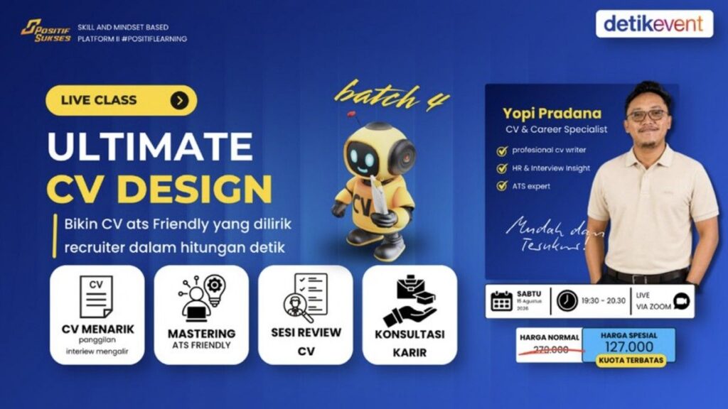 Lampung Cerdas Buka Kelas Penyusunan CV Efektif untuk Pencari Kerja