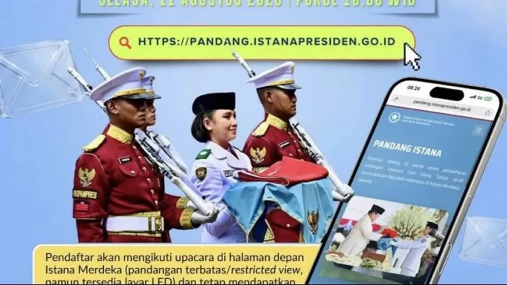 Pendaftaran Undangan Tambahan Upacara HUT RI ke-81 Dibuka di Istana Merdeka