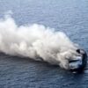 KMP Mutiara Sentosa 2 Terbakar di Laut Sapudi